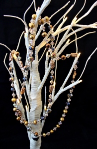 Long Freshwater Pearl and Crystal Necklace