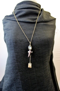 Women's Custom Lariat Cluster Necklace by Diana Warner
